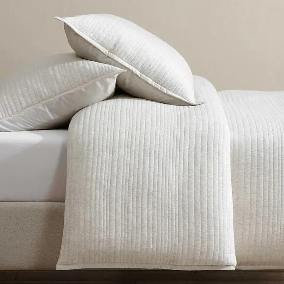 King Duvet Cover Set, Luxuriously Soft Home Decor, Modern Cotton Ribbed Matelass - Picture 4 of 8